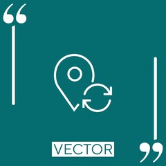 Poster - placeholder    vector icon Linear icon. Editable stroke line
