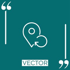 Poster - placeholder    vector icon Linear icon. Editable stroke line