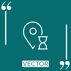 Poster - placeholder    vector icon Linear icon. Editable stroke line