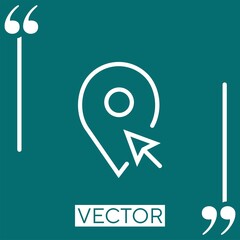 Poster - placeholder    vector icon Linear icon. Editable stroke line