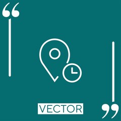 Poster - placeholder    vector icon Linear icon. Editable stroke line