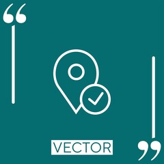 Poster - placeholder   vector icon Linear icon. Editable stroke line