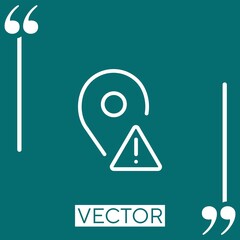 Poster - placeholder   vector icon Linear icon. Editable stroke line