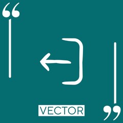 Poster - previous   vector icon Linear icon. Editable stroke line