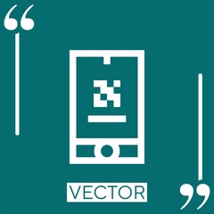 Poster - boarding pass vector icon Linear icon. Editable stroked line