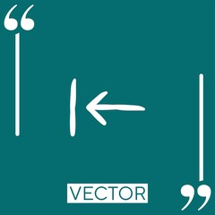 Poster - previous   vector icon Linear icon. Editable stroke line