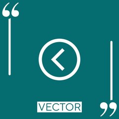 Poster - chevron vector icon Linear icon. Editable stroked line