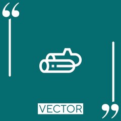 Poster - wood vector icon Linear icon. Editable stroked line