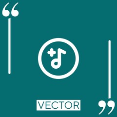 Poster - add vector icon Linear icon. Editable stroked line