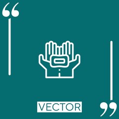 Poster - soap Linear icon. Editable stroke line