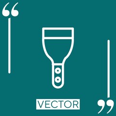 Poster - spot lamp vector icon Linear icon. Editable stroke line
