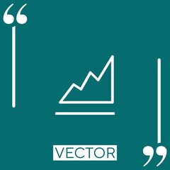 Poster - stats   vector icon Linear icon. Editable stroke line