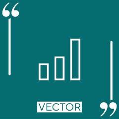 Poster - stats   vector icon Linear icon. Editable stroke line