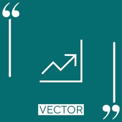 Poster - stats   vector icon Linear icon. Editable stroke line