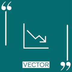 Poster - stats   vector icon Linear icon. Editable stroke line