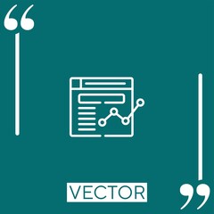 Poster - browser Linear icon. Editable stroke line