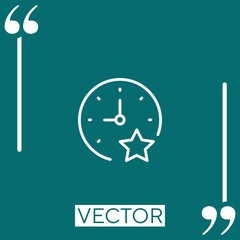Poster - stopwatch    vector icon Linear icon. Editable stroke line