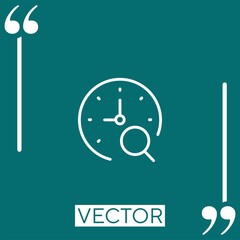 Poster - stopwatch    vector icon Linear icon. Editable stroke line