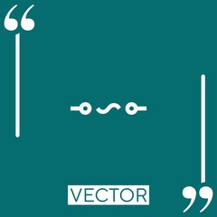 Poster - supply vector icon Linear icon. Editable stroke line