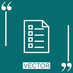 Poster - test vector icon
