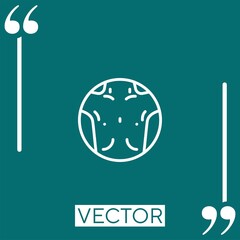 Poster - thin vector icon Linear icon. Editable stroke line