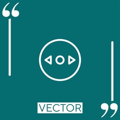 Poster - scroll   vector icon Linear icon. Editable stroked line