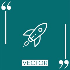 Poster - startup vector icon Linear icon. Editable stroked line