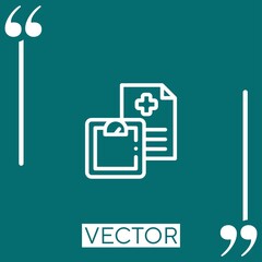 Poster - weight vector icon Linear icon. Editable stroked line