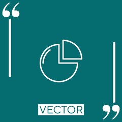 Poster - chart vector icon Linear icon. Editable stroked line
