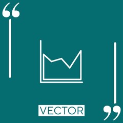 Poster - chart Linear icon. Editable stroke line