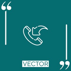 Poster - inbound Linear icon. Editable stroke line
