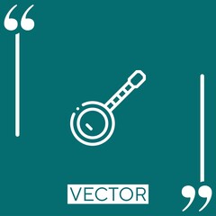 Poster - banjo vector icon Linear icon. Editable stroked line
