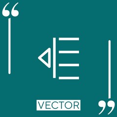 Poster - indent Linear icon. Editable stroke line