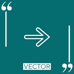Poster - right    vector icon Linear icon. Editable stroked line