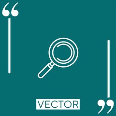 Poster - search Linear icon. Editable stroke line