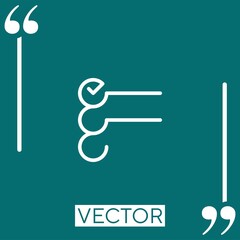 Poster - list Linear icon. Editable stroke line