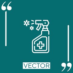Poster - spray Linear icon. Editable stroke line