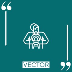 Poster - goal vector icon Linear icon. Editable stroked line
