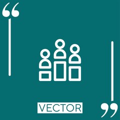 Poster - rank vector icon Linear icon. Editable stroked line