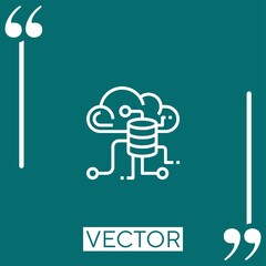 Poster - migration vector icon Linear icon. Editable stroked line