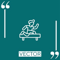 Poster - challenge vector icon Linear icon. Editable stroked line