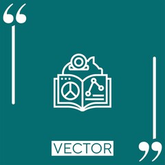 Poster - market analysis vector icon Linear icon. Editable stroked line