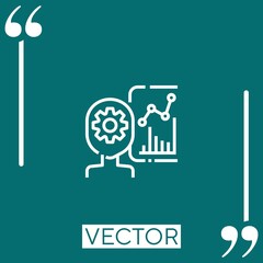 Poster - production vector icon Linear icon. Editable stroked line