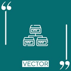 Poster - structure vector icon Linear icon. Editable stroked line