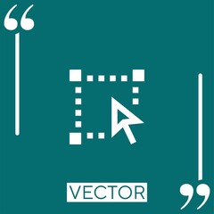 Poster - transform vector icon Linear icon. Editable stroked line