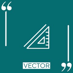 Poster - ruler vector icon Linear icon. Editable stroked line