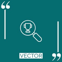 Poster - ranking vector icon Linear icon. Editable stroked line