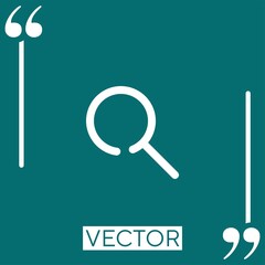 Poster - search Linear icon. Editable stroke line