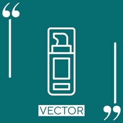 Poster - foundation vector icon Linear icon. Editable stroked line