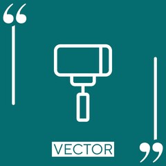 Poster - gimbal vector icon Linear icon. Editable stroked line